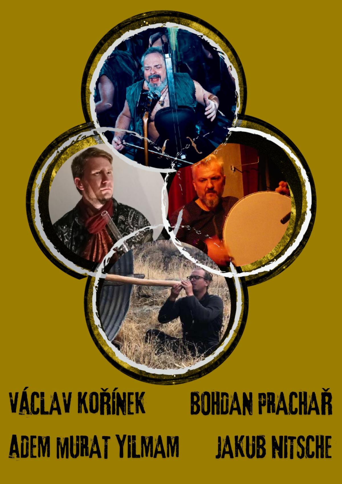 15h  Koncert V. Kořínek, J. Nitsche, A. M. Yilmam, B. Prachař
